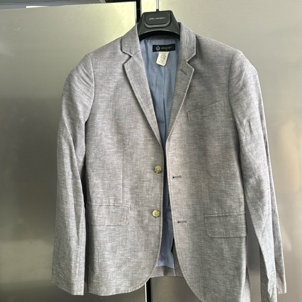 Crewcuts Boys Linen Suit Jacket 12